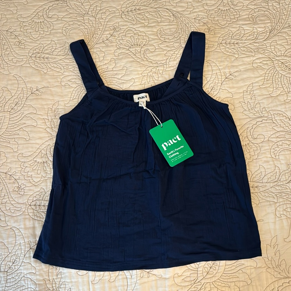 NWT Pact loose-fitting blouse